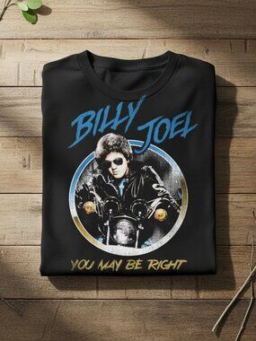 Billy Joel You May Be Right Vintage Style Graphic Tee Rock Band Shirt